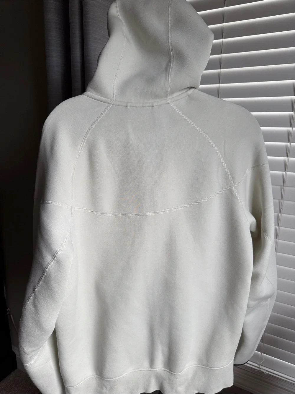 Nike Tech Men’s Cream Full-Zip Hooded Jacket men’s medium